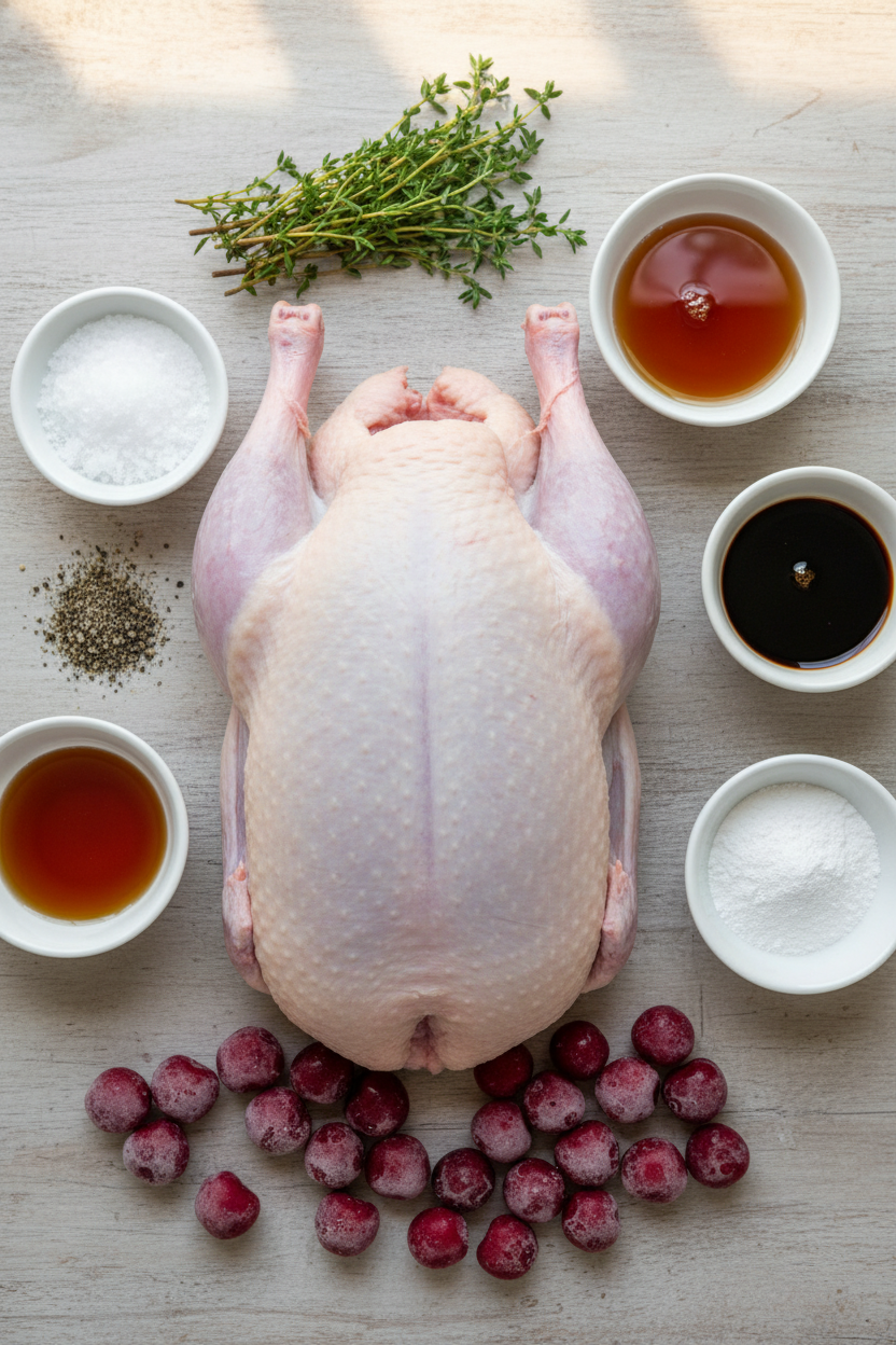 Crispy Duck with Sweet Cherry Glaze