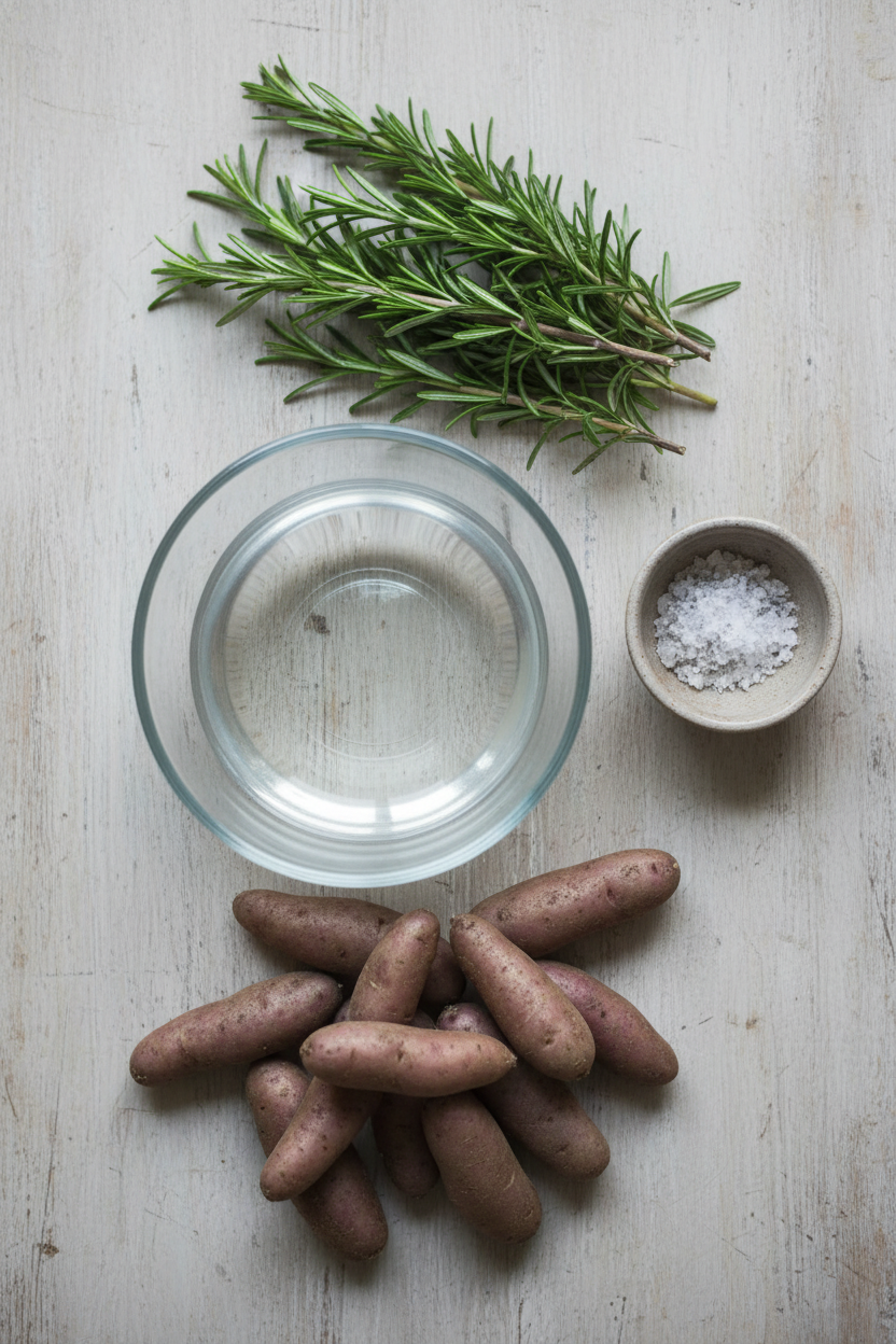 Crispy Salt Crusted Fingerling Potatoes