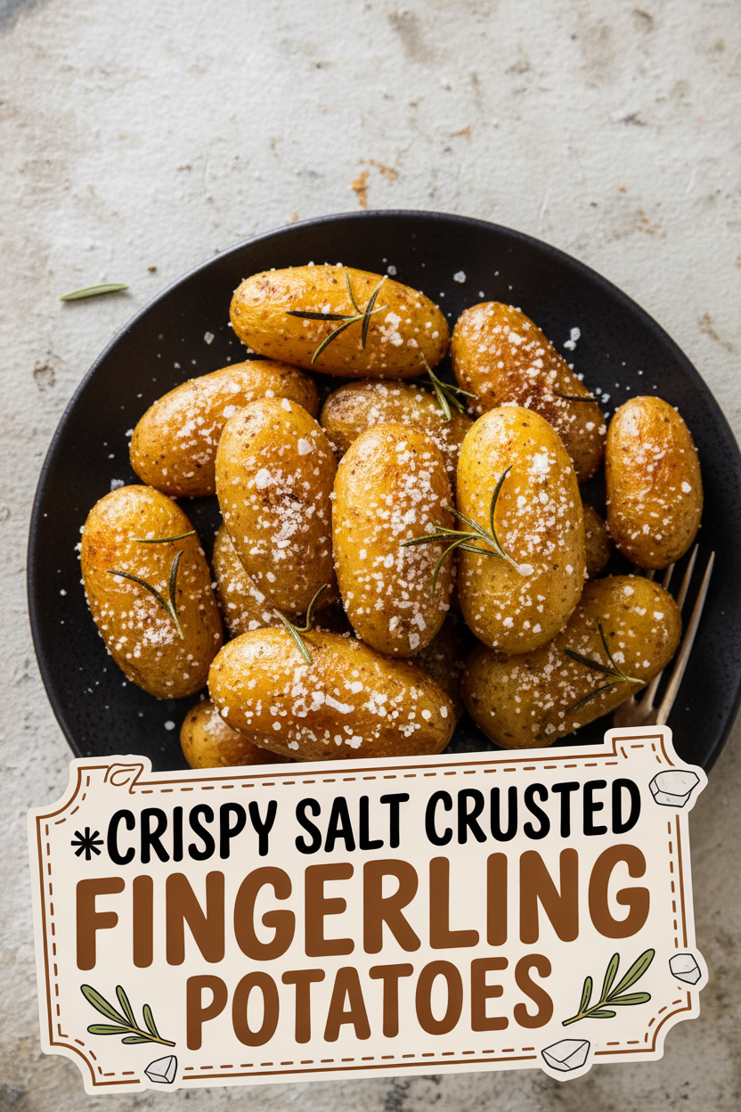 Crispy Salt Crusted Fingerling Potatoes