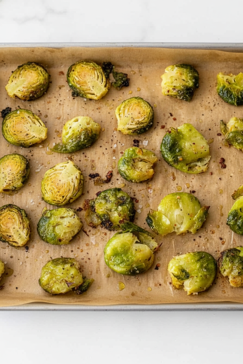 Crispy Smashed Brussels Sprouts Recipe