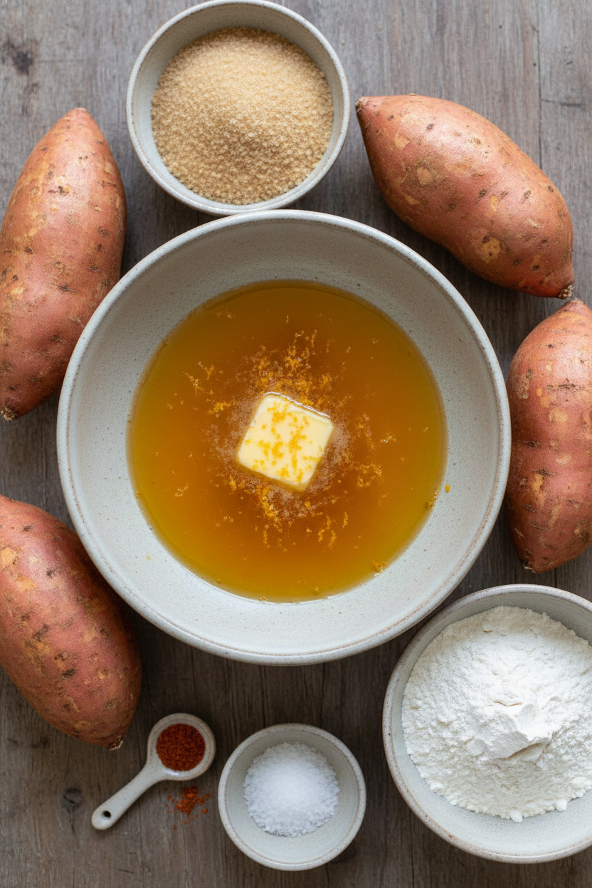 Crispy Sweet Potato Casserole Bake