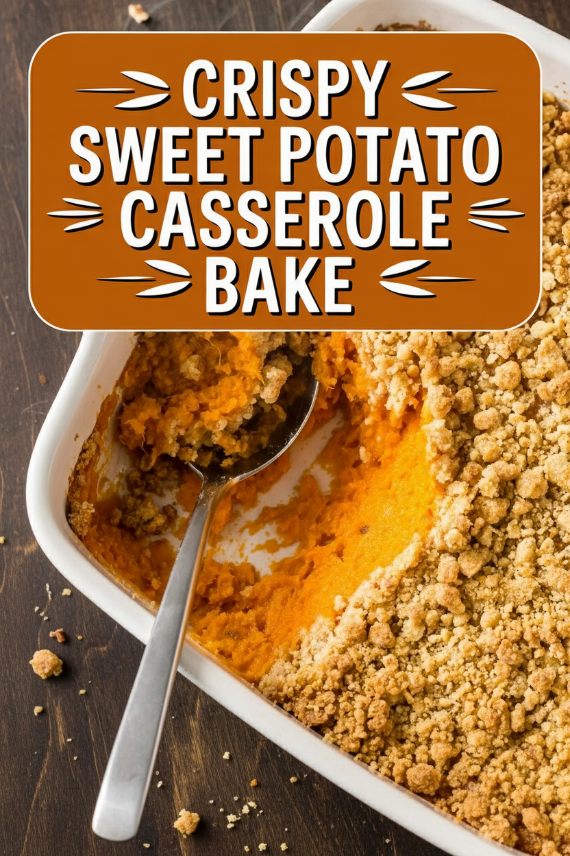 Crispy Sweet Potato Casserole Bake