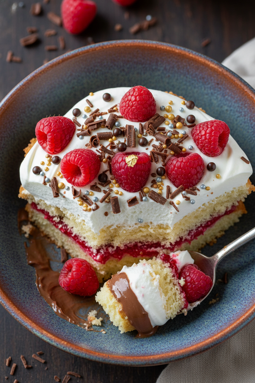Decadent Chocolate Raspberry Layered Dessert