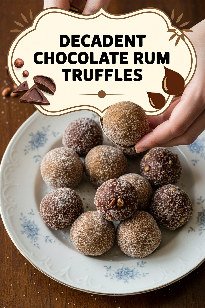 Decadent Chocolate Rum Truffles