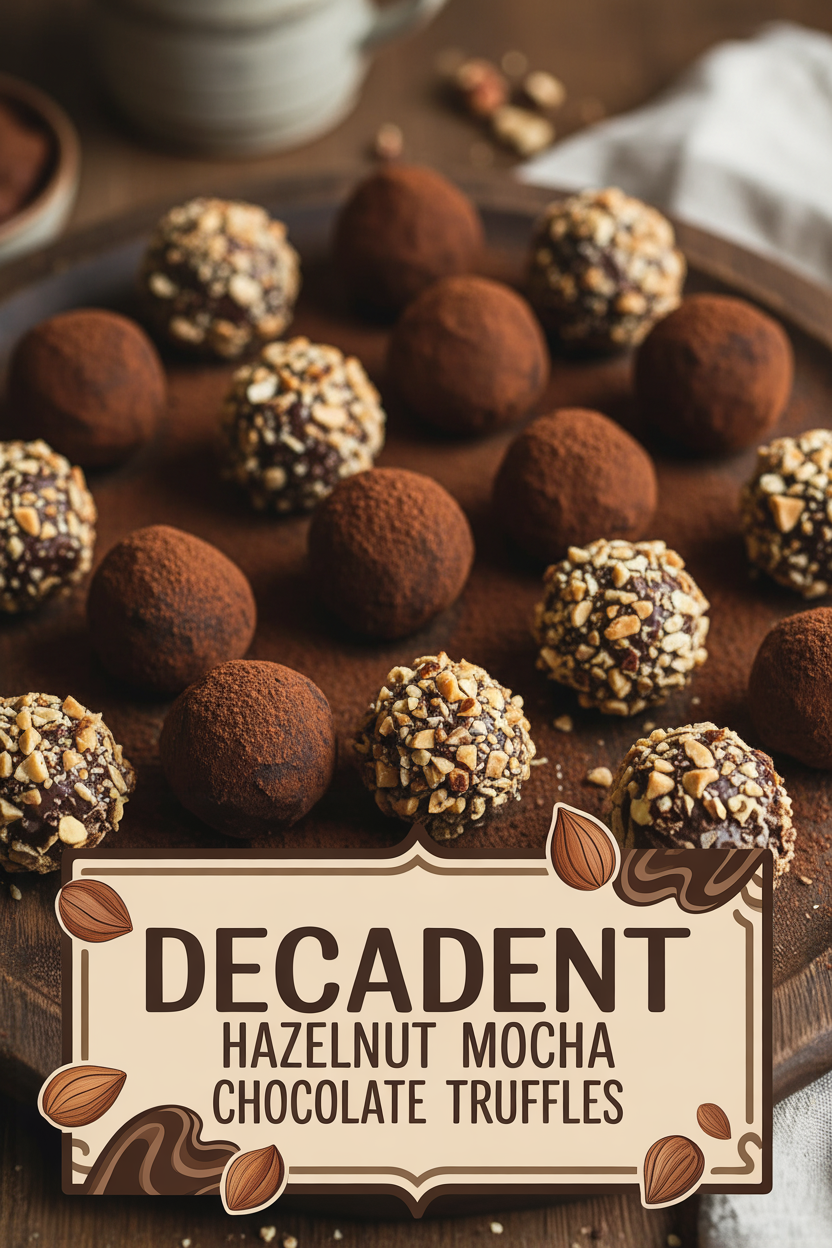 Decadent Hazelnut Mocha Chocolate Truffles