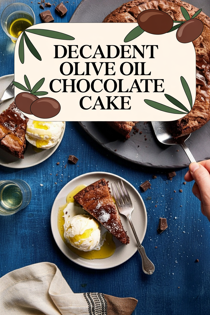 Decadent Olive Oil Chocolate Cake