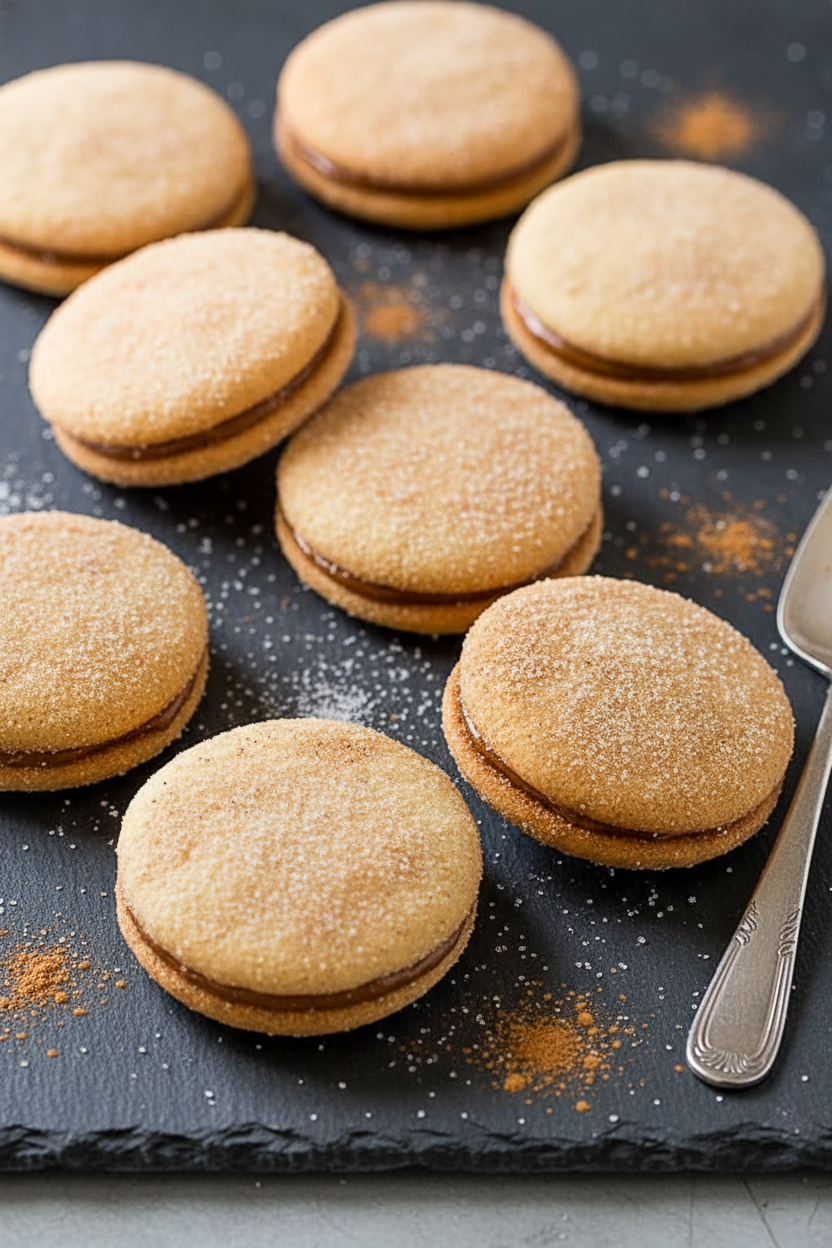 Dulce de Leche Cinnamon Sandwich Cookies
