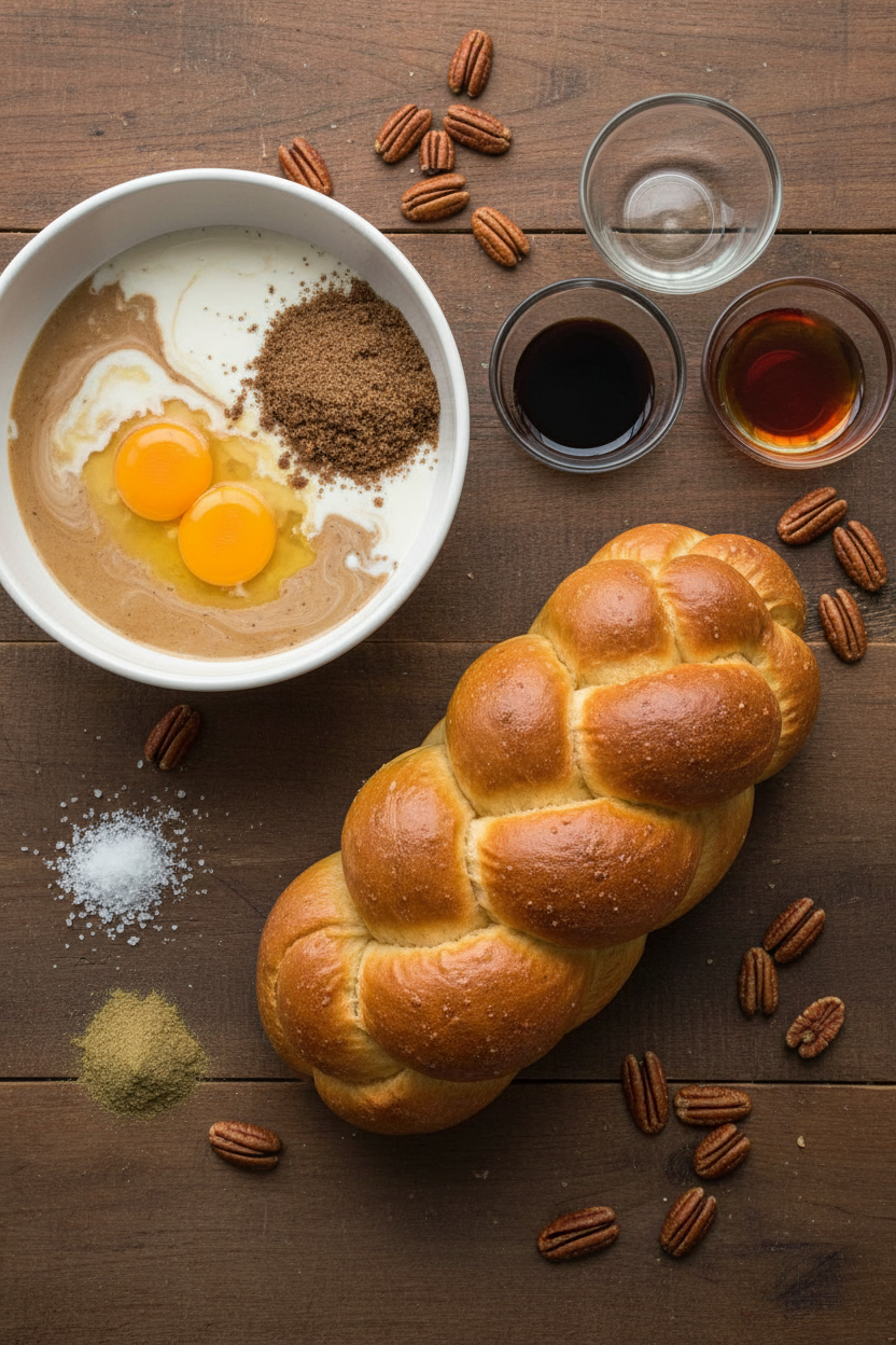 Dutch Oven Bourbon Pecan Bread Pudding