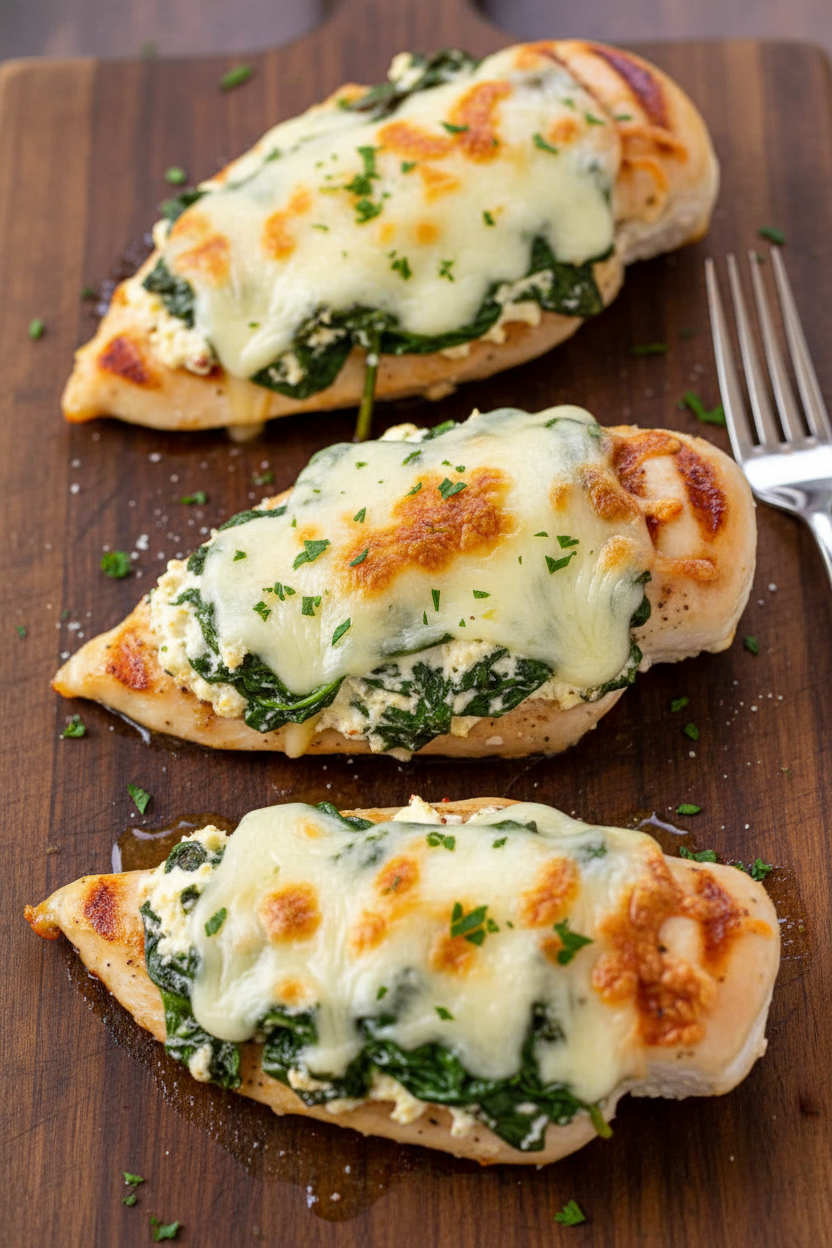 Easy Chicken Spinach Bake Recipe