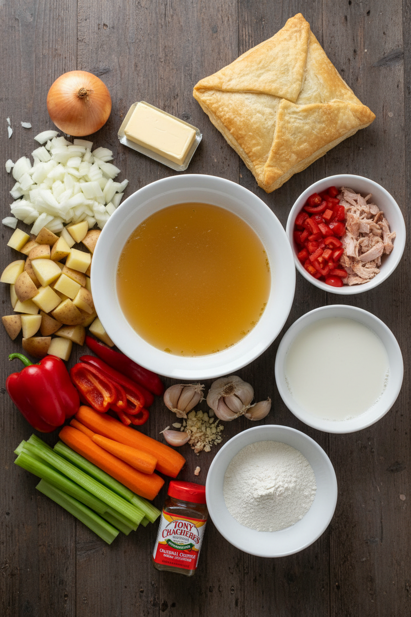 Easy Creole Turkey Pot Pie Recipe