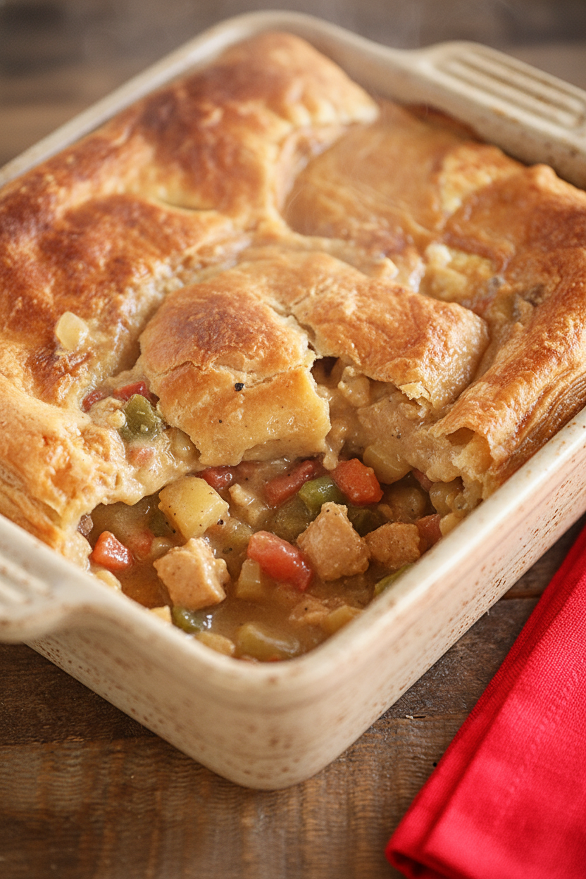 Easy Creole Turkey Pot Pie Recipe