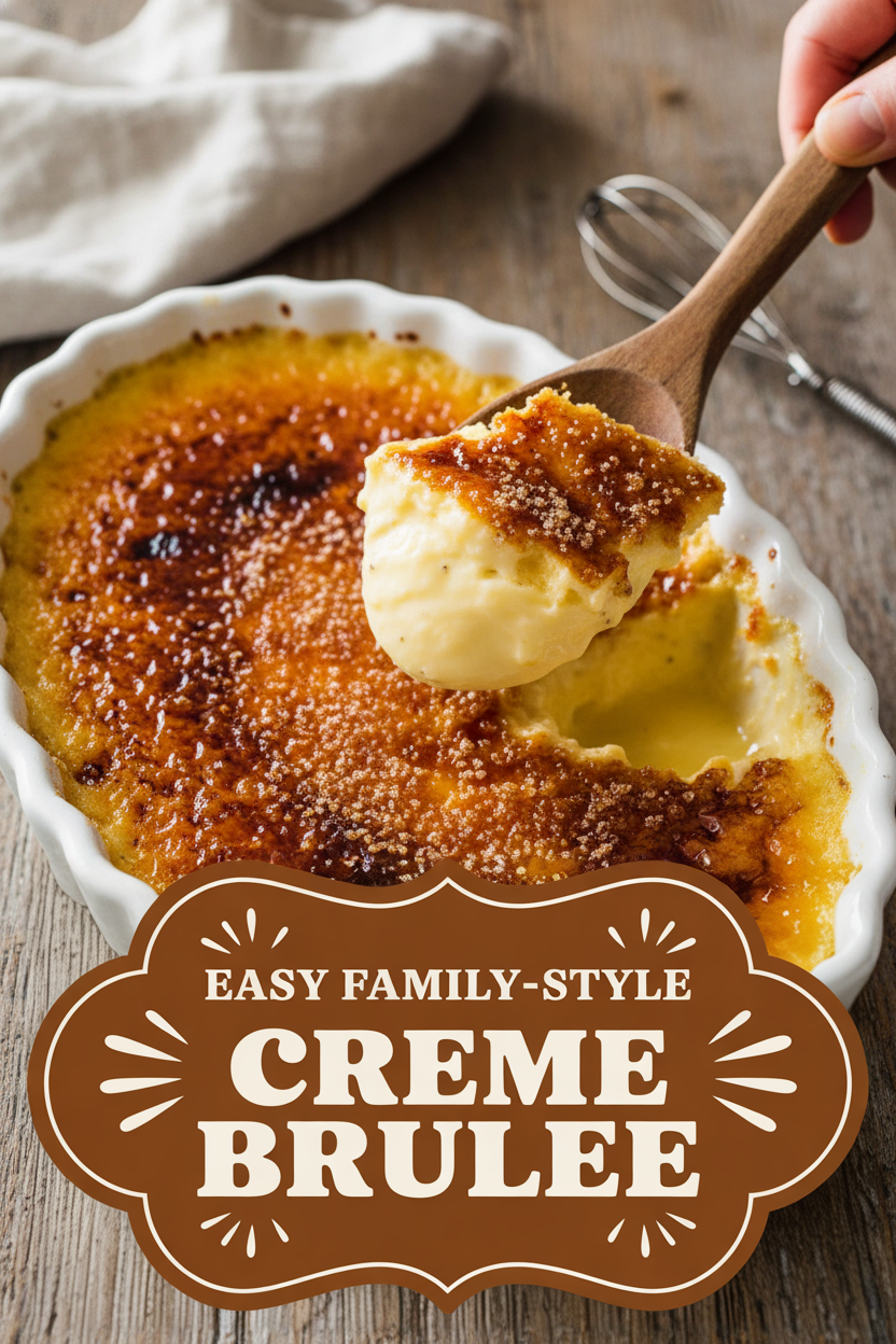 Easy Family-Style Creme Brulee