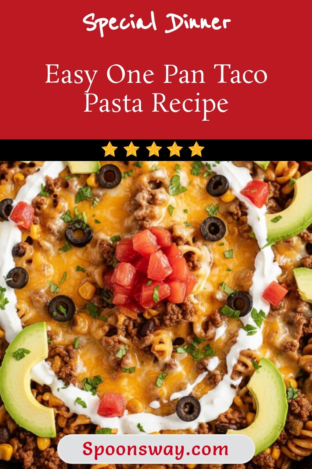 Easy One Pan Taco Pasta Recipe