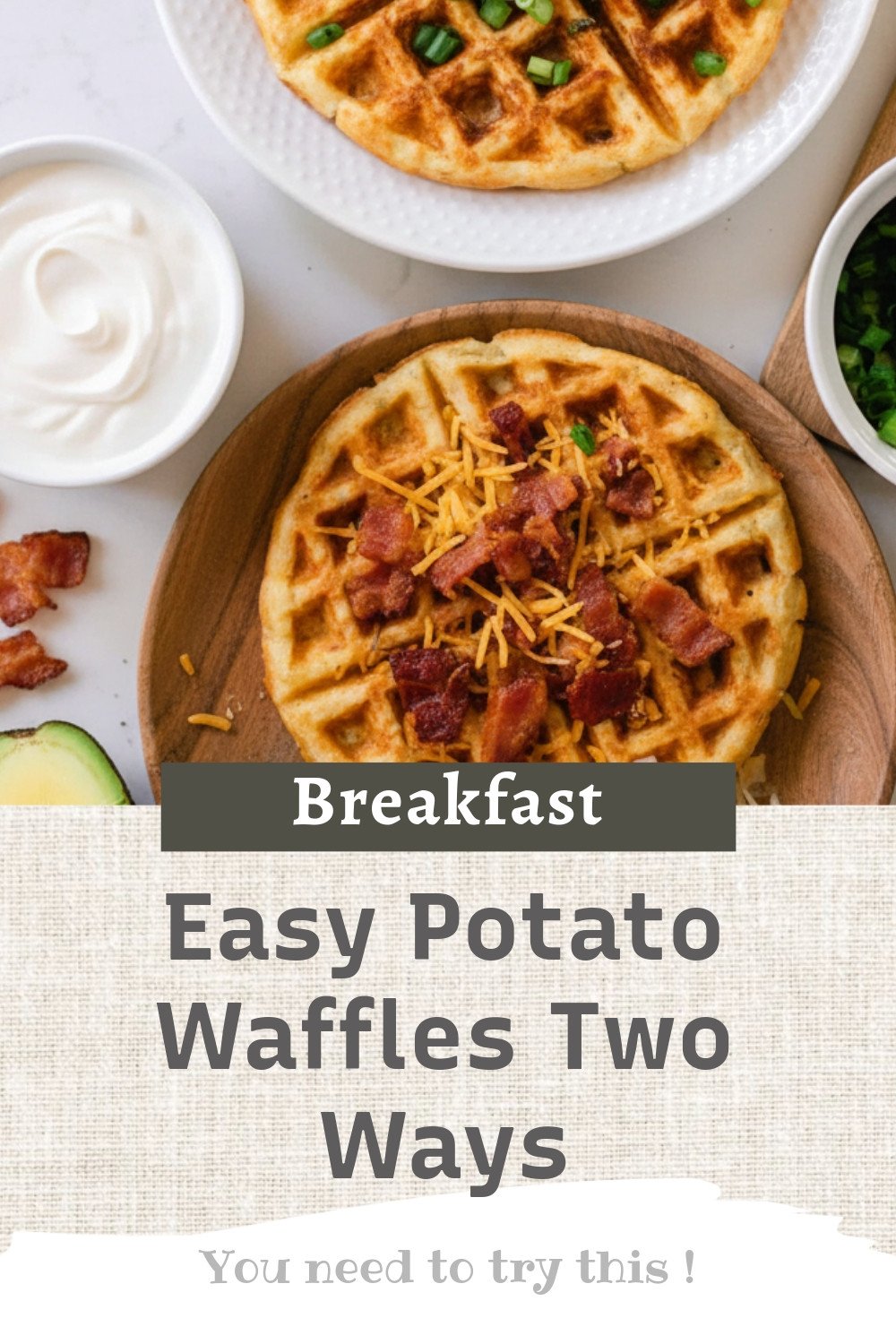 Easy Potato Waffles Two Ways