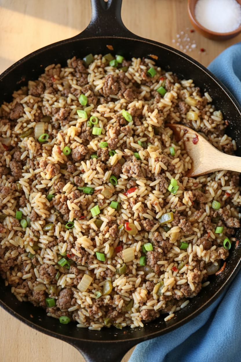 Easy Shortcut Dirty Rice Recipe