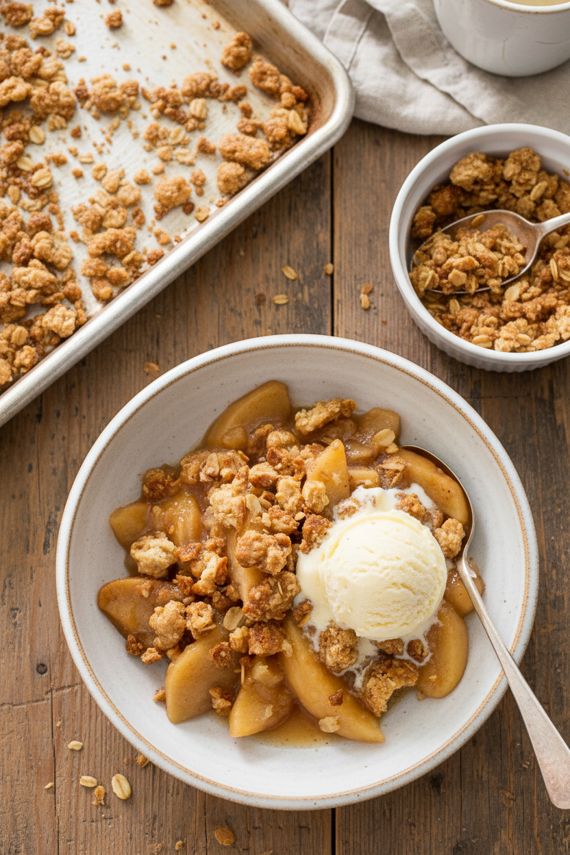 Easy Slow Cooker Apple Oatmeal Crisp