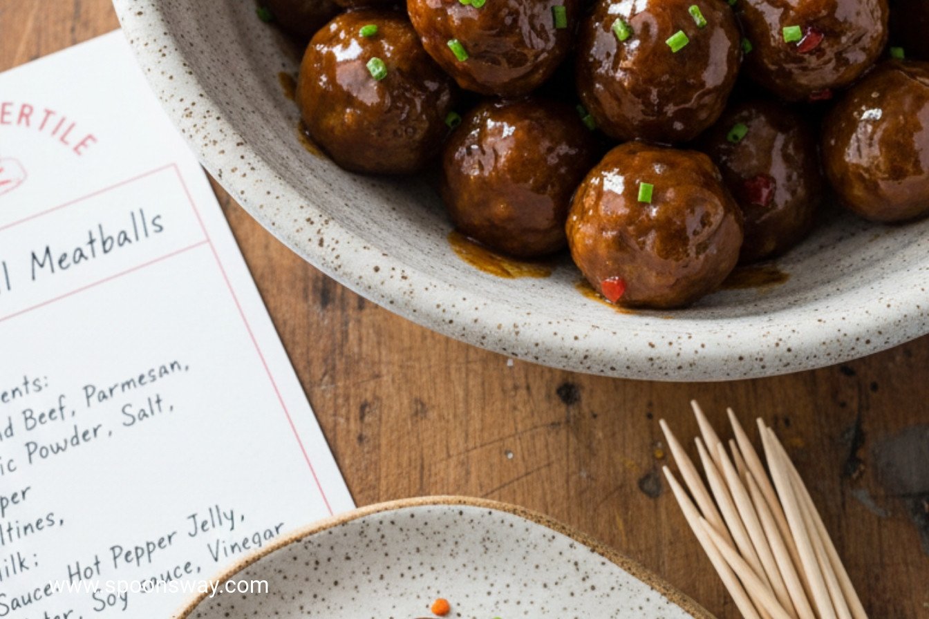 Easy Sweet and Savory Cocktail Meatballs