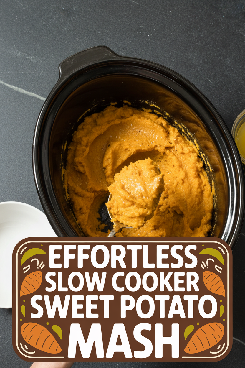 Effortless Slow Cooker Sweet Potato Mash