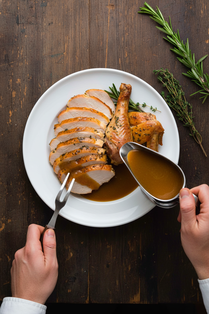 Feast Worthy Turkey with Gravy