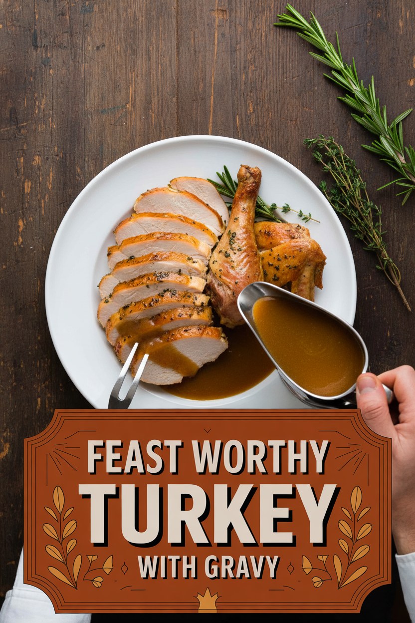 Feast Worthy Turkey with Gravy