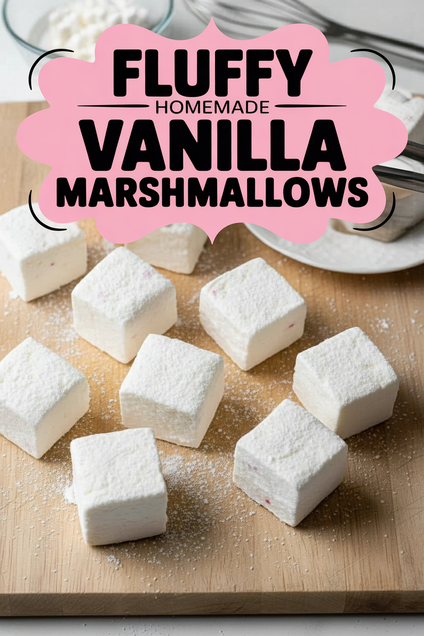 Fluffy Homemade Vanilla Marshmallows