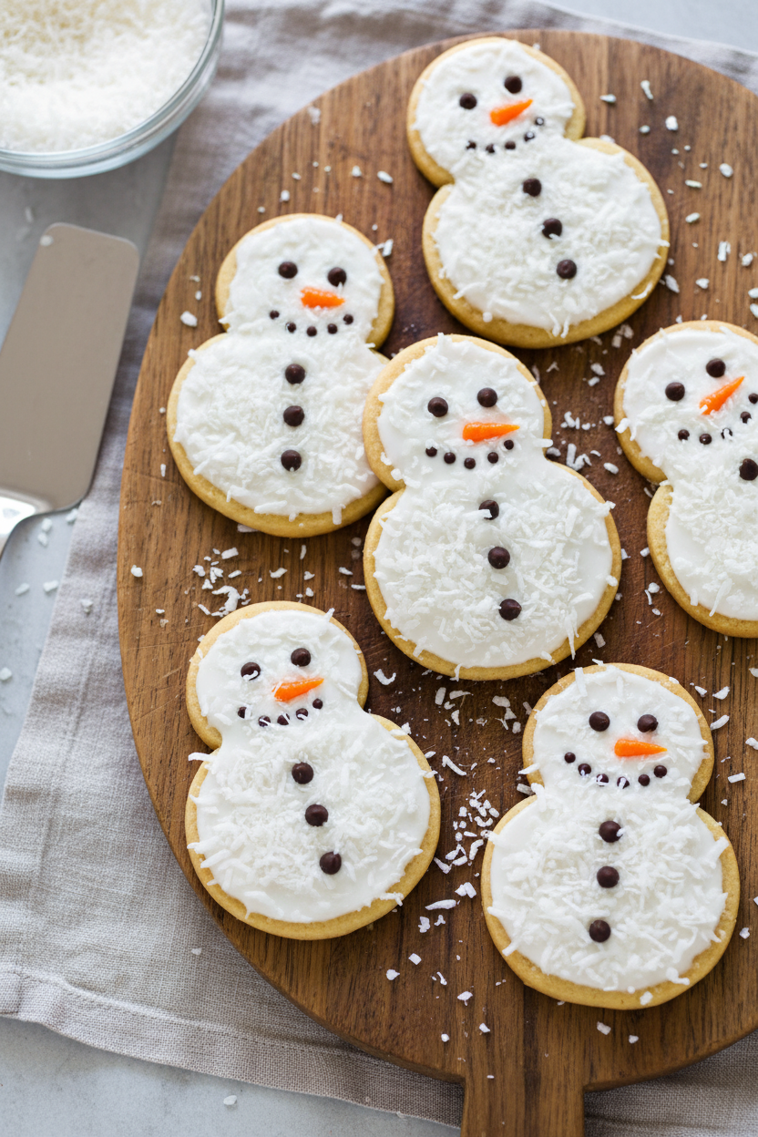 Frosted Coconut Snowball Cookies
