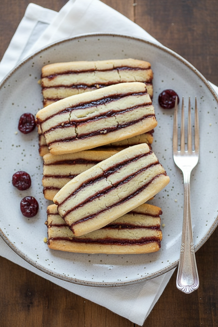 Frozen Cherry Ribbon Dessert