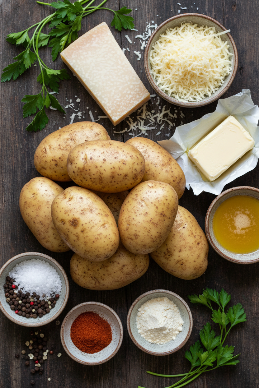 Garlic Parmesan Hasselback Potato Recipe