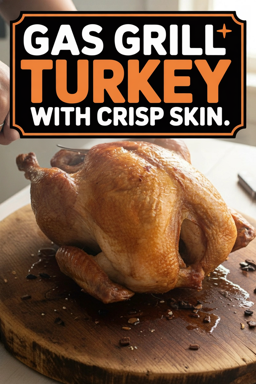 Gas Grill Turkey with Crisp Skin