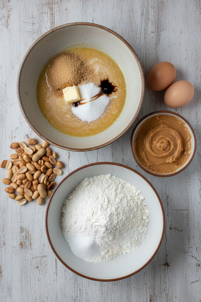 Giant Crunchy Peanut Butter Cookies