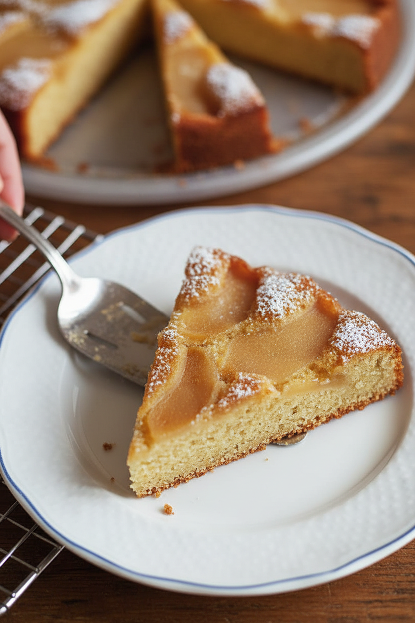 Ginger Cream Pear Cake