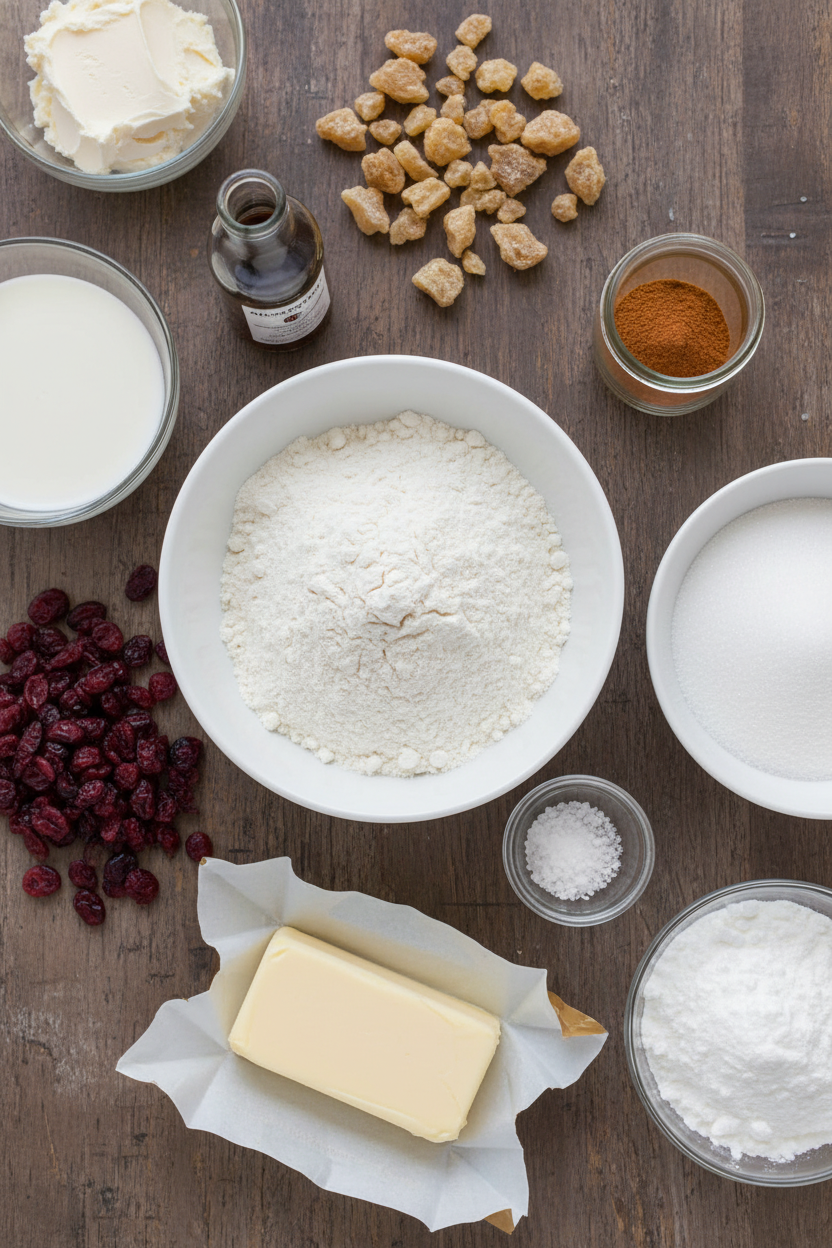 Ginger Glazed Cranberry Cookies