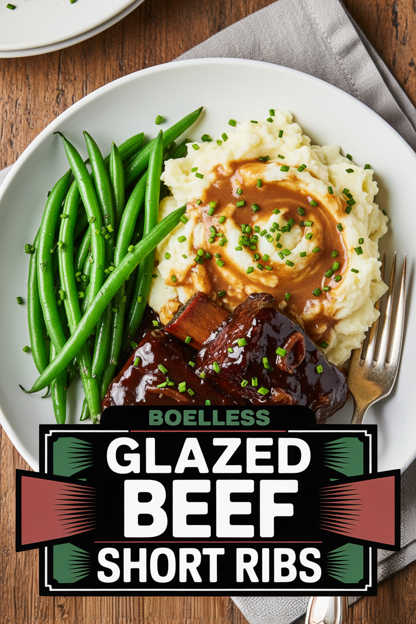 Glazed Boneless Beef Short Ribs