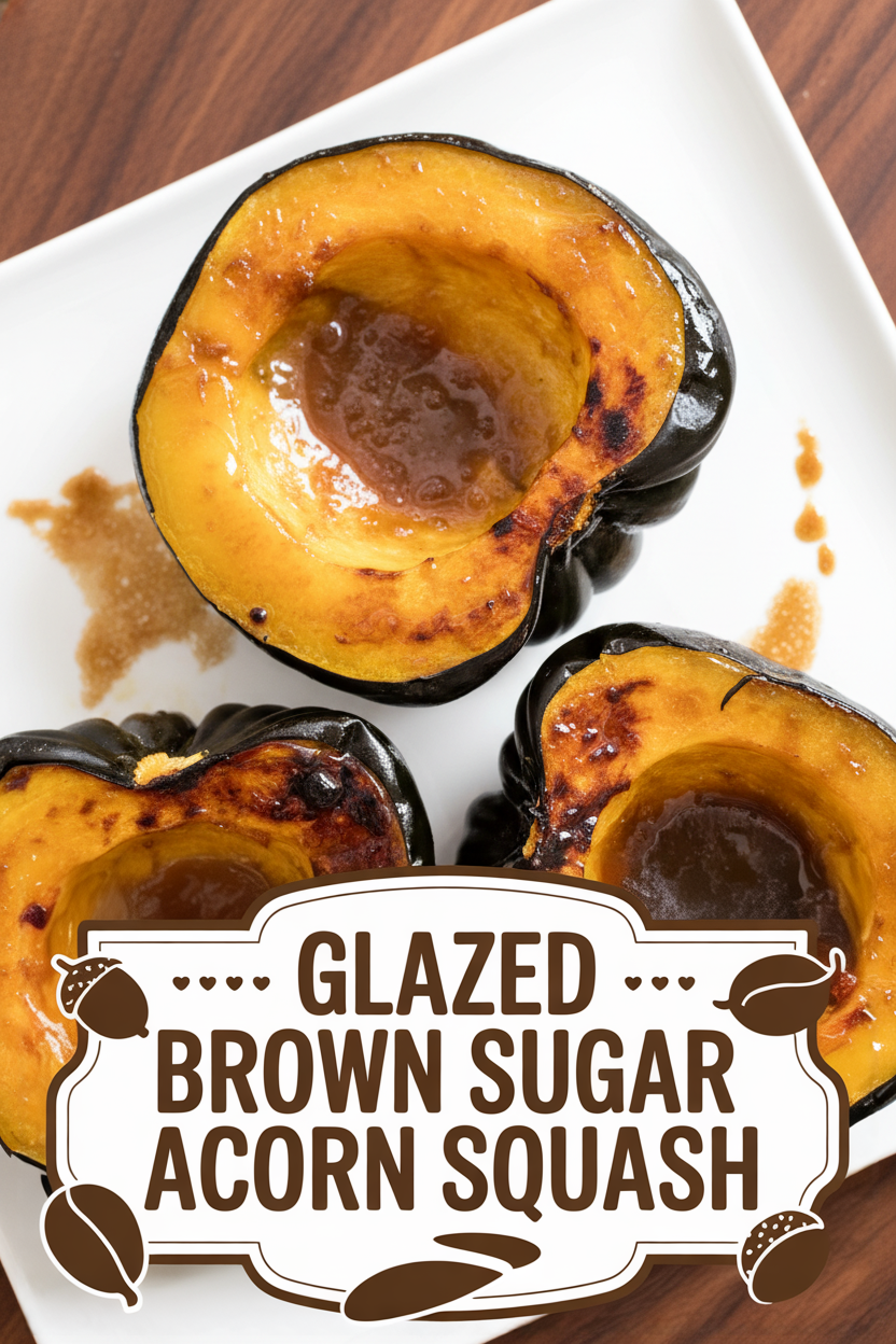 Glazed Brown Sugar Acorn Squash
