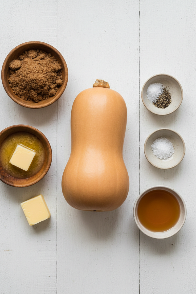 Glazed Butternut Squash with Brown Sugar Glaze