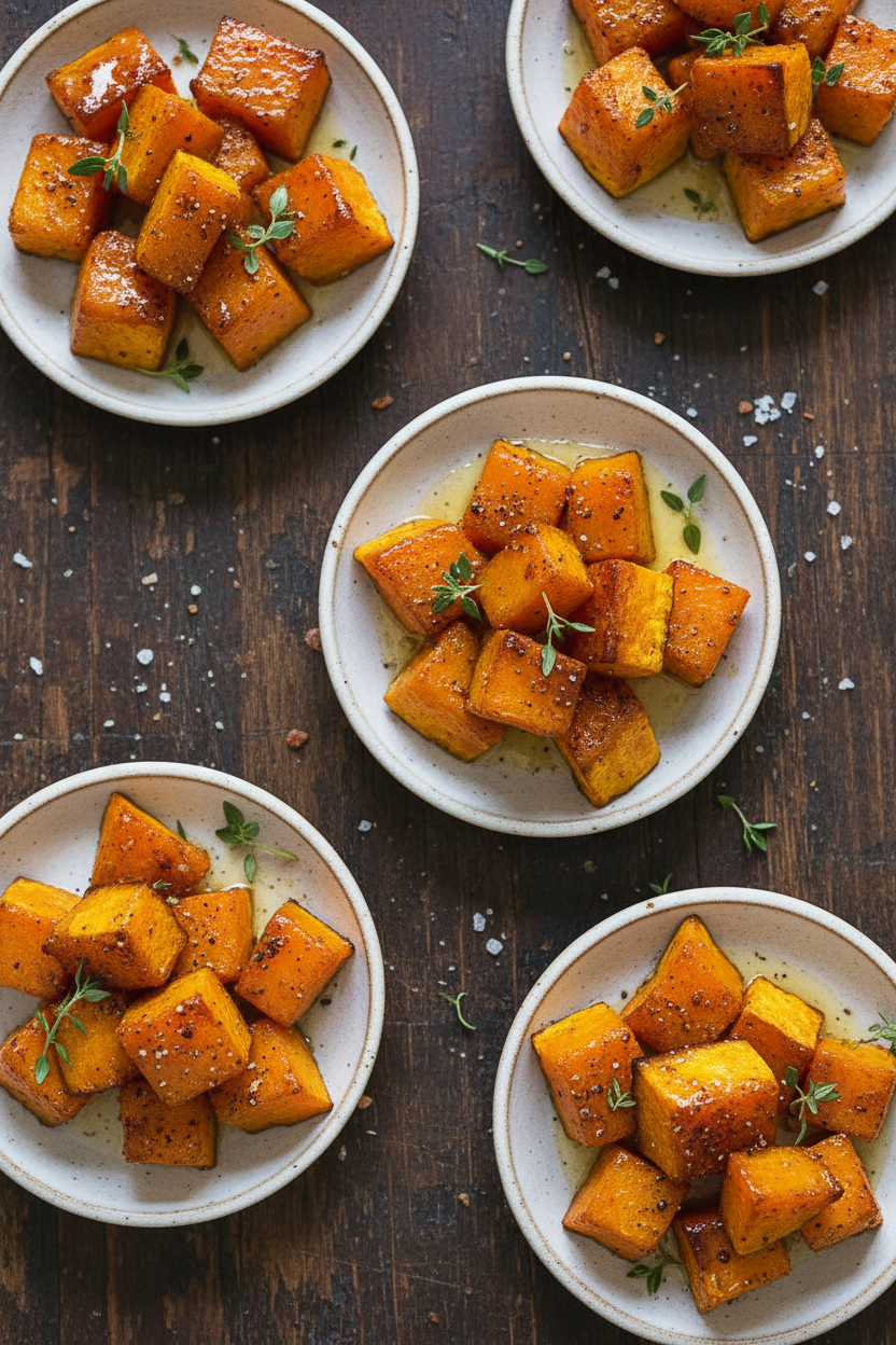 Glazed Butternut Squash with Brown Sugar Glaze