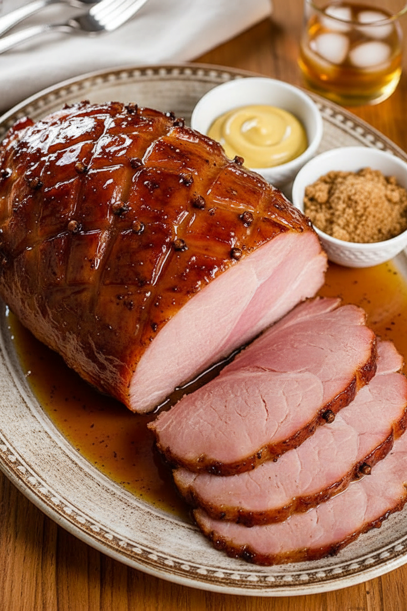 Glazed Cider and Brown Sugar Ham