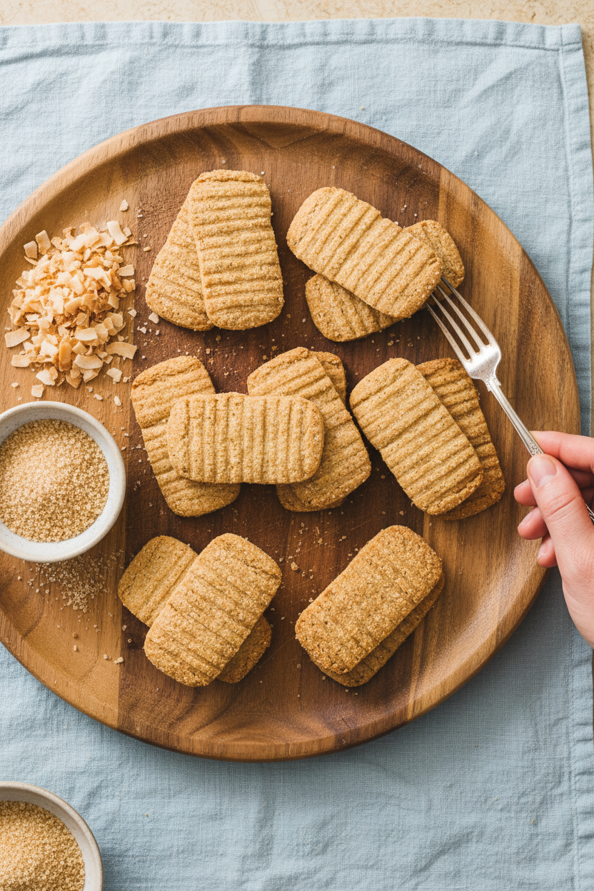 Healthier Coconut Washboard Cookies