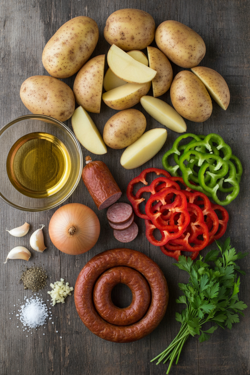 Hearty Kielbasa Hash Breakfast Skillet Recipe