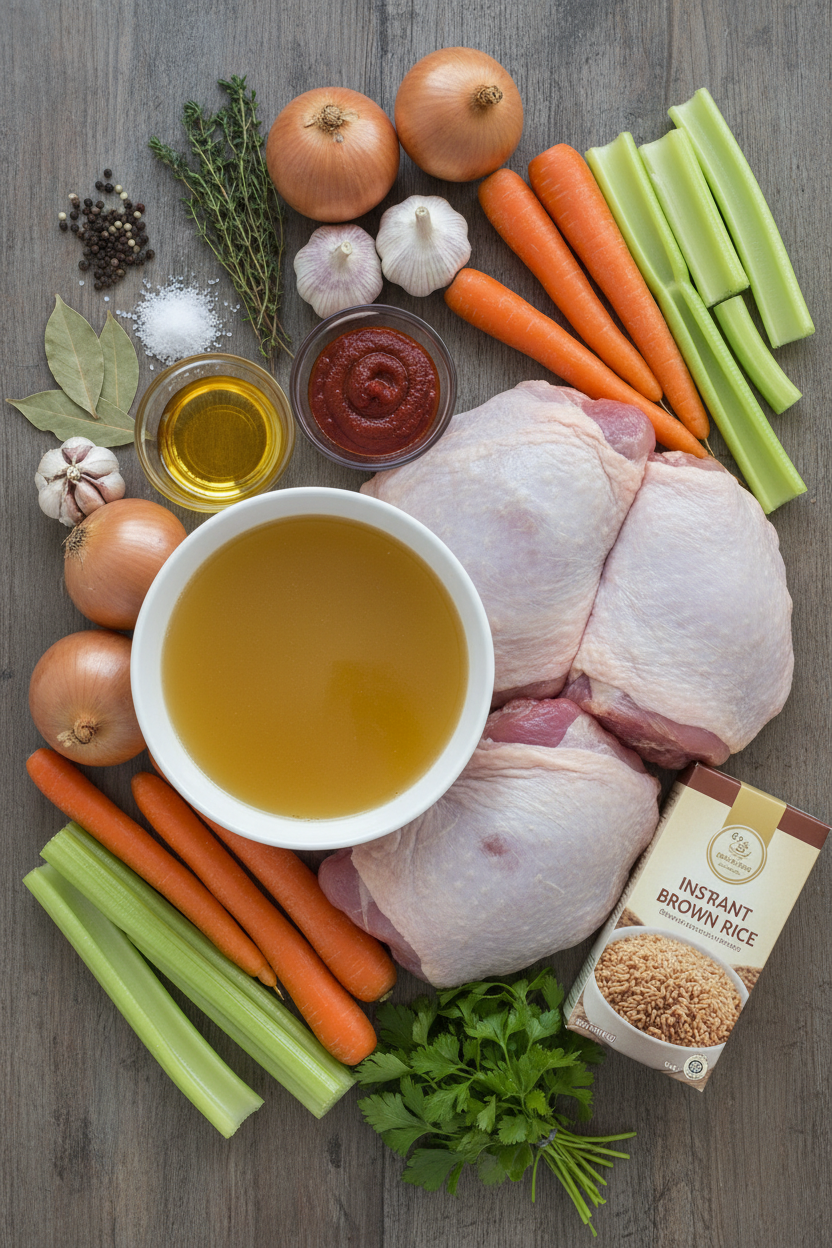 Hearty Turkey and Rice Slow Cooker Soup