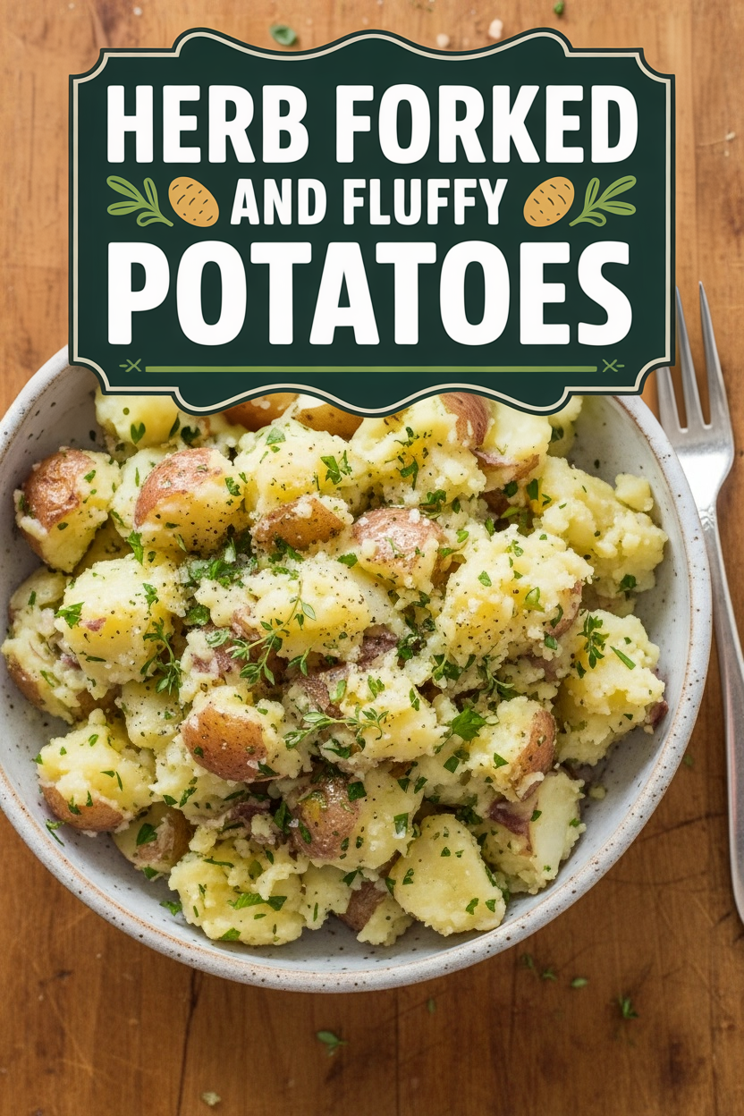 Herb Forked and Fluffy Potatoes