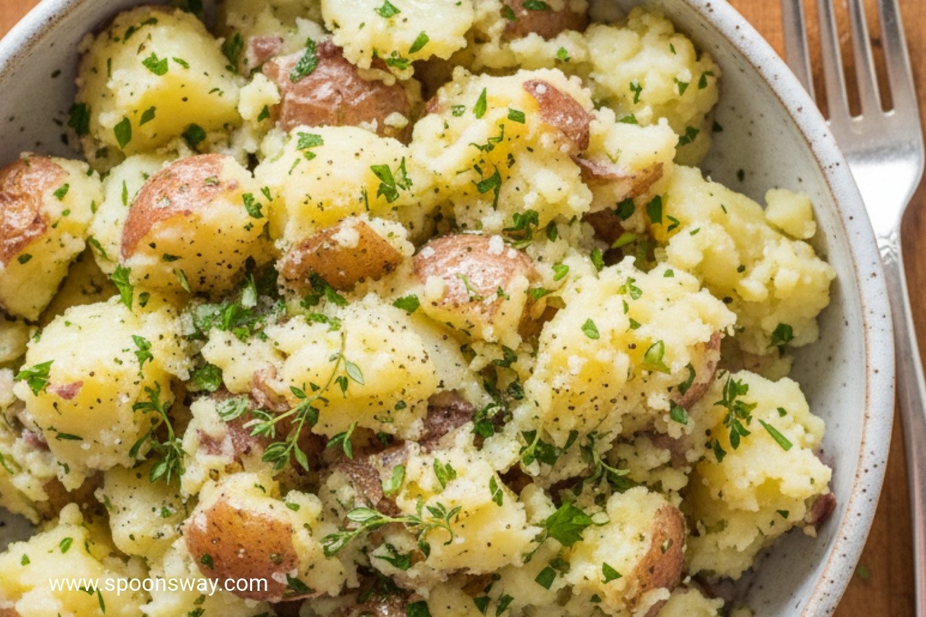 Herb Forked and Fluffy Potatoes