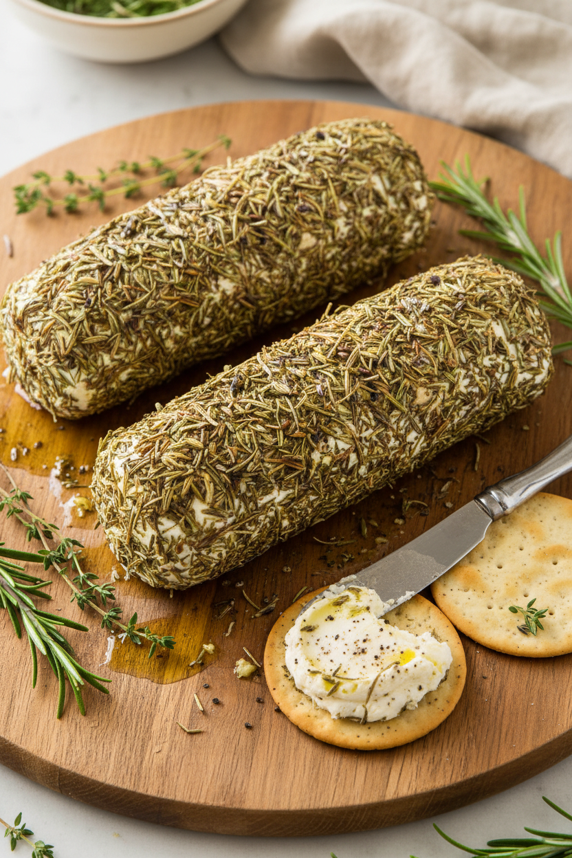 Herbes de Provence Goat Cheese Log