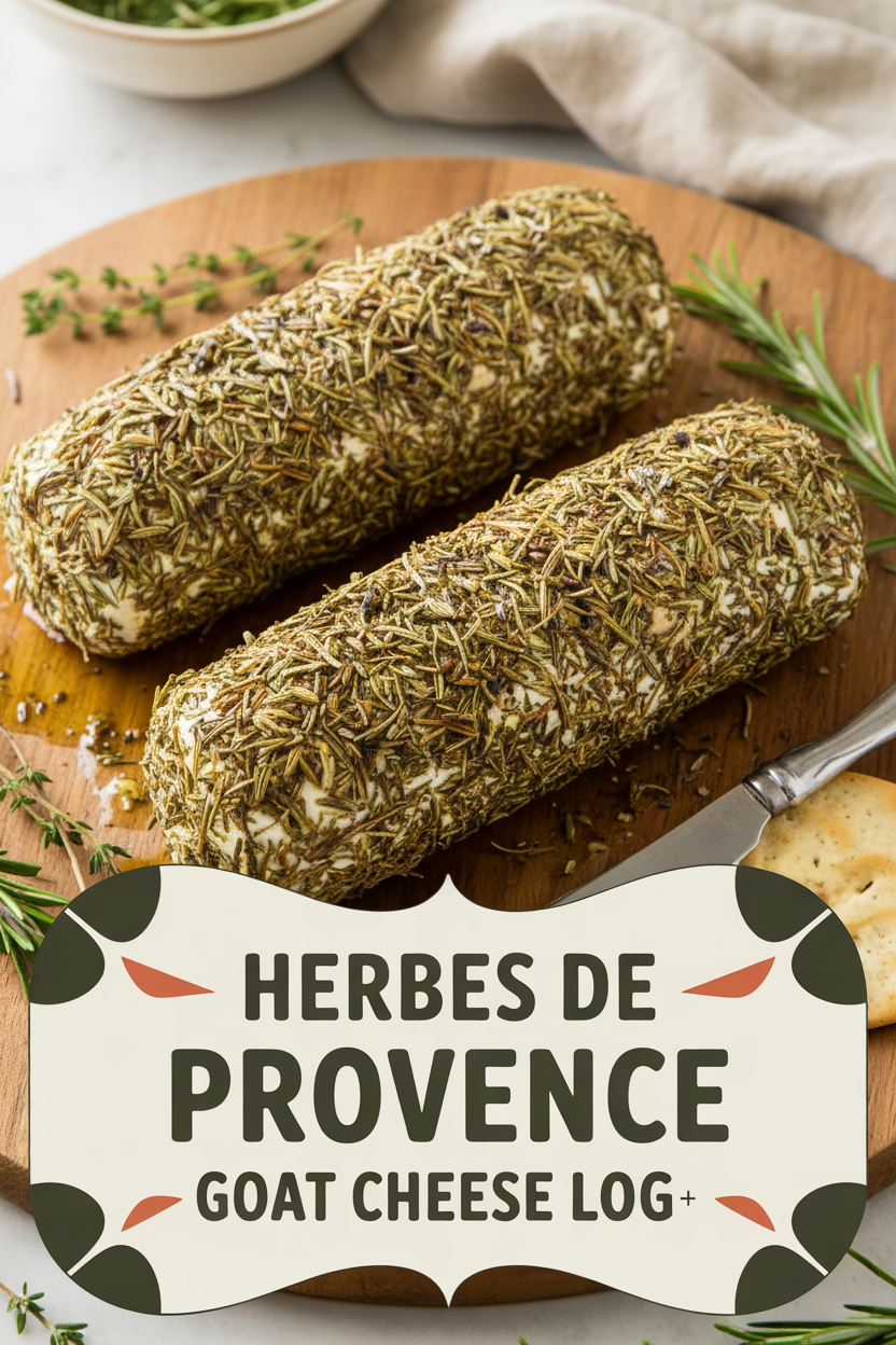 Herbes de Provence Goat Cheese Log