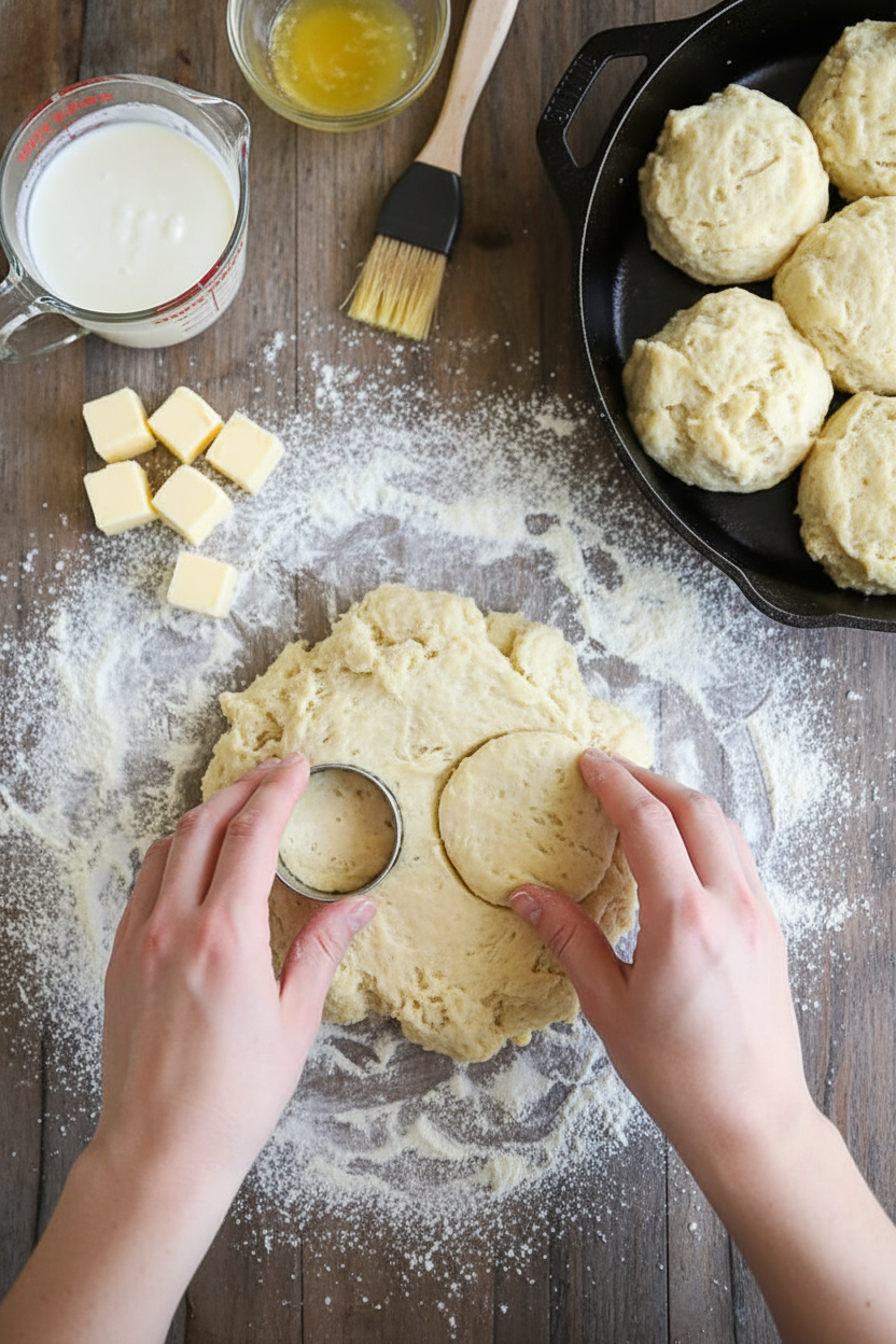 How to Make Fluffy Cathead Biscuits