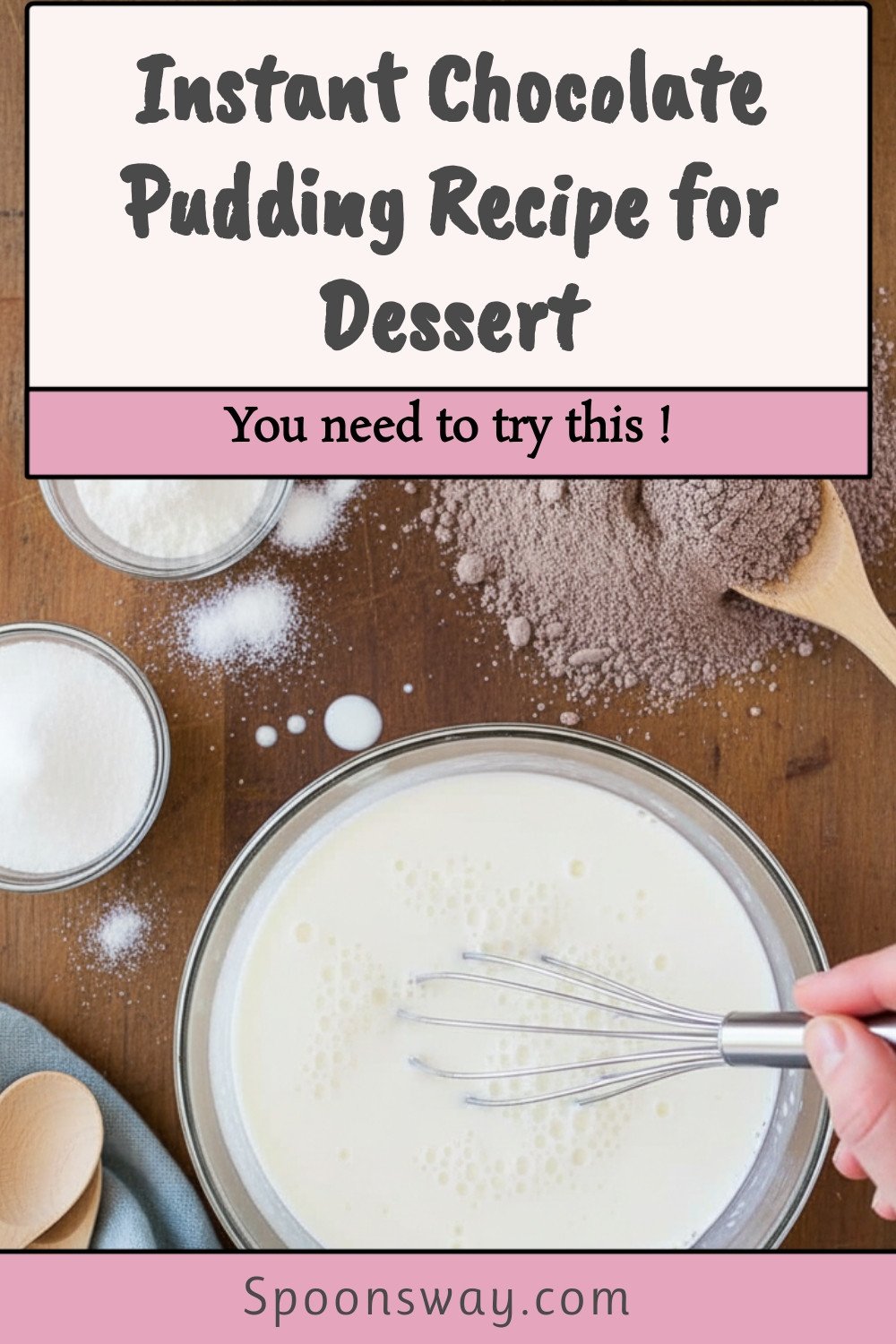 Instant Chocolate Pudding Recipe for Dessert