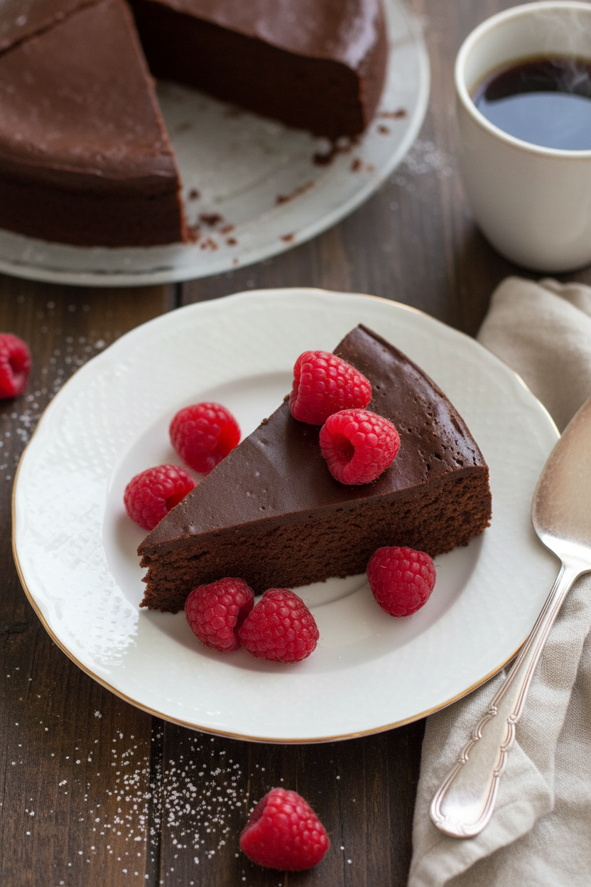 Intense Flourless Chocolate Cake Recipe