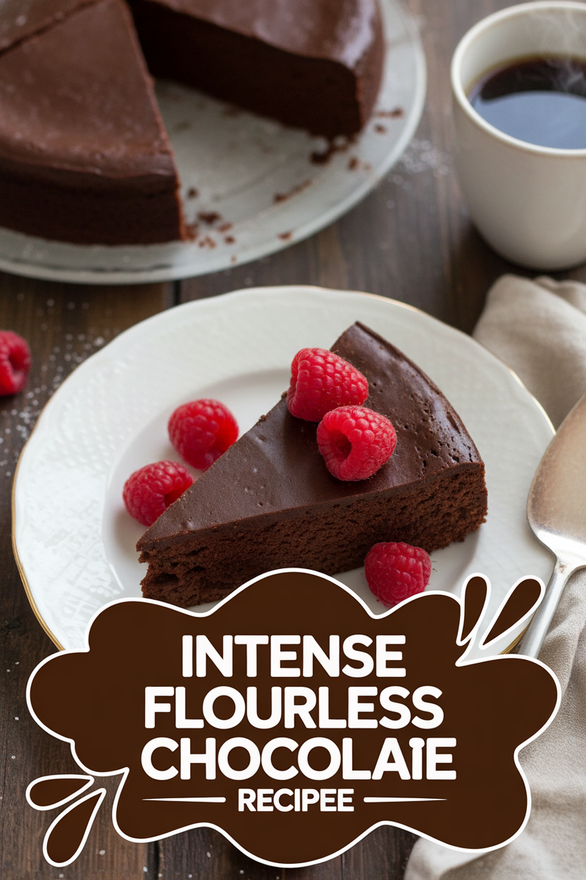 Intense Flourless Chocolate Cake Recipe