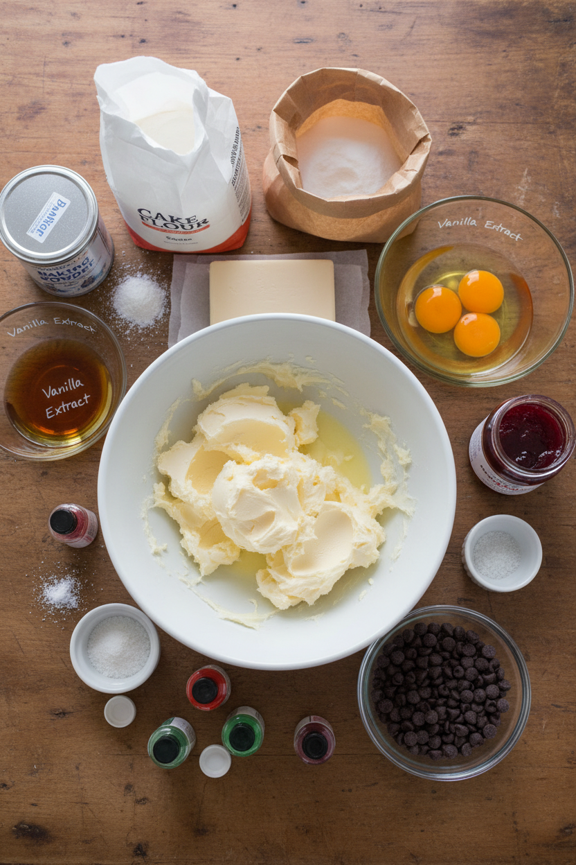 Layered Almond Rainbow Cookie Cake