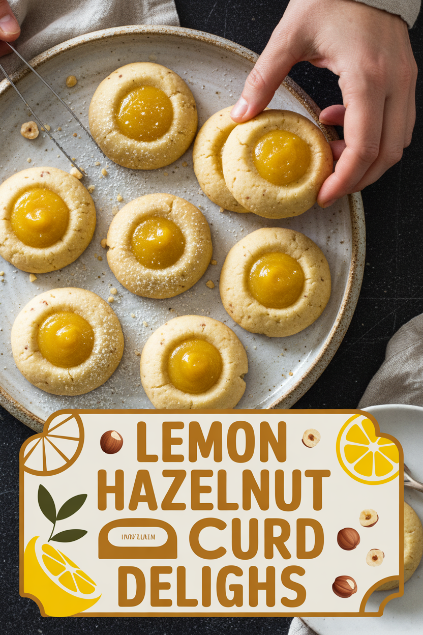 Lemon Hazelnut Curd Delights